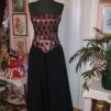 View the image: Fekete - rózsaszin csipke alkalmi ruha