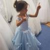 View the image: Kék gyerek koszorúslány ruha