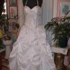 View the image: Menyasszonyi ruha, fehér- ezüst, fodros 004