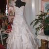 View the image: Menyasszonyi ruha, füzős, taft, egyedi, 